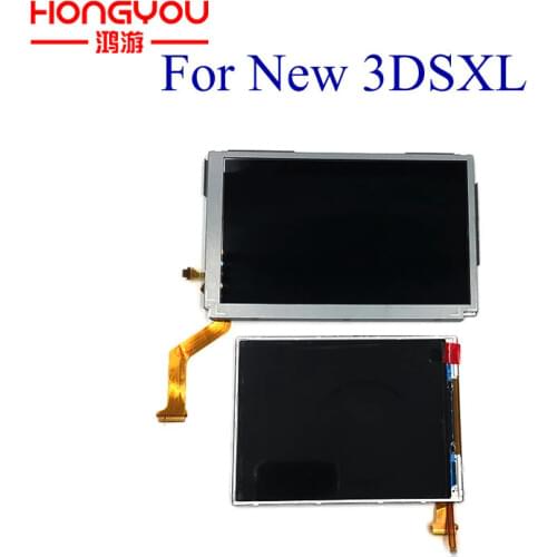 Replacement New Upper Top Buttom Lower LCD Screen for Nintendo NEW 3DS XL LL Repair Parts Display Panel