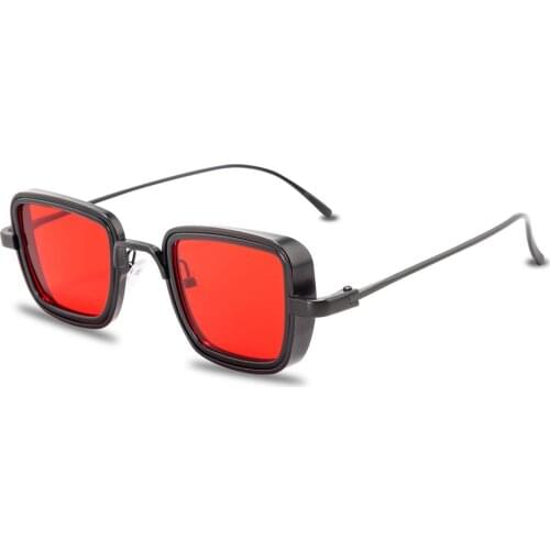 Metal Frame Fashion Sun Glasses Retro Square Sun Glasses UV400 Shades Steampunk Sunglasses Men Women Eyewear