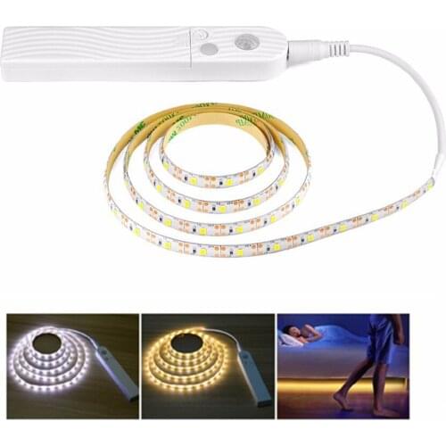 0.5M 1M 2M 3M Motion sensor LED Night light Bed Cabinet Stairs light LED Strip lamp For TV Backlight lighting