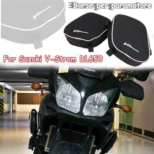 Motorcycle Waterproof Repair Tool Placement Bag Frame Crash Bar Package Toolbox Bags 2004-2011 NEW For Suzuki V-Strom DL 650
