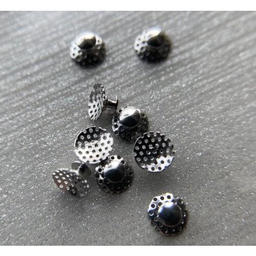 Denal Lingual Hollow Out Holes Buttons Round Perforated Orthodontic -30Pieces Hollow Base for Removing spare Adhensive