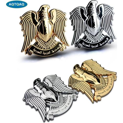 1Pcs 3D Metal eagle Car Side Fender Rear Trunk Emblem Badge Sticker Decals for JEEP Dodge BMW Mustang Volvo Chevrolet