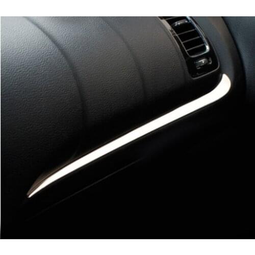 1pc for KIA K3 K3S 2012-2018 Instrument console decorate Trim Glove Box Stainless steel Decoration