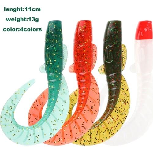 1PCS/Lot Fishing Lure Soft Bait 110mm/13g Soft Lures Artificial Lures Artificial Lures Silicone Bait Fishing Tackle Bass Fake