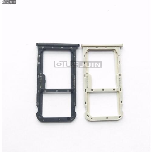 1pcs New Nano SIM Card Tray Micro SD Card Holder Slot Adapter Parts For Huawei Mate 10 Lite