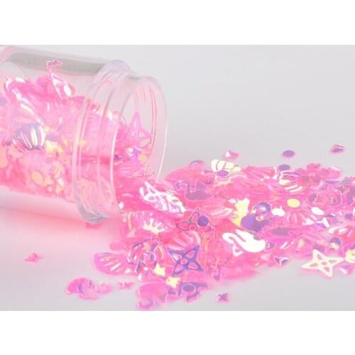 10g/Pack Transparent Powde Various Styles Shape Loose Sequins Paillettes Nails Art Manicure Material,Wedding Decoration Confetti