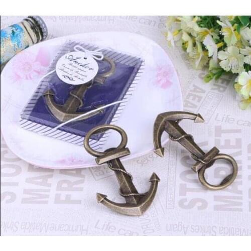 10pcs/lot Wedding wedding supplies gift small gift anchor beer bottle opener