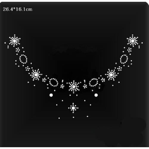 2pc/lot Hot Fix Rhinestones Motif Design Iron On Transfer Motifs Hot Fix Stone for shirt