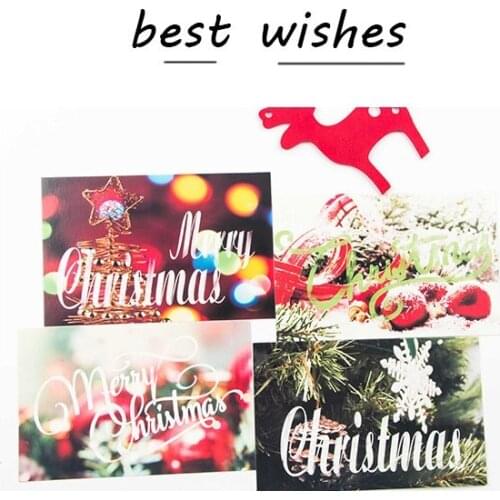 30pcs Christmas in plant style card multi-use as Scrapbooking party invitation DIY Decoration gift card message card postcard