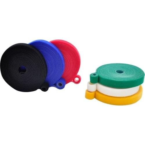 5m*1cm 5m*2cm Nylon Cable Ties Power Wire Loop Tape Multifunction Nylon Straps Fastener Reusable Magic Tape