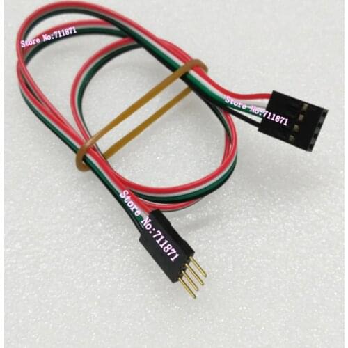 50cm Gold plated Male to Female 2.54 Pitch 4 Pin Dupont extension cable spacing 2.54mm male Female 4P extend Lengthen Cable Line