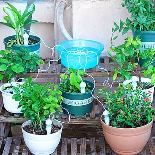 Auto Drip Irrigation System Automatic watering plant Watering Spike Plants Flower Indoor Household Waterers Bottle Drip