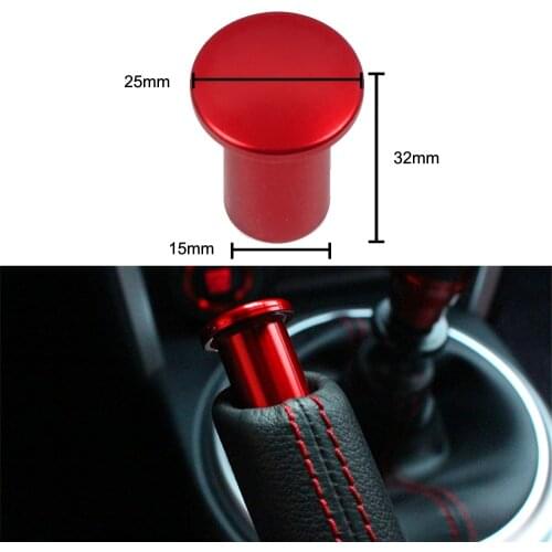 Car Styling 1PCS Aluminum alloy Interior Handbrake Button Cover Trim for Subaru WRX STi 2015-2019 Accessories