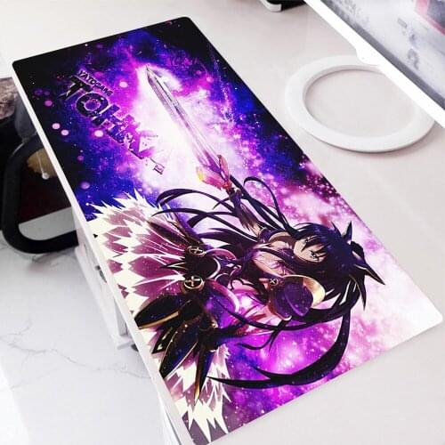 Large Mouse Pads DATE A LIVE Mause Pad Gamer Accessories Gaming Keyboard Table Mat Gamer Cabinet Mausepad Mousepad Cute Deskmat