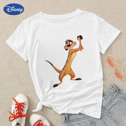 Lion King Timon Brand T Shirts Fashion European Streetwear Summer Instagram Clothes Disney Gothic Top 2021 New Cheap Matching