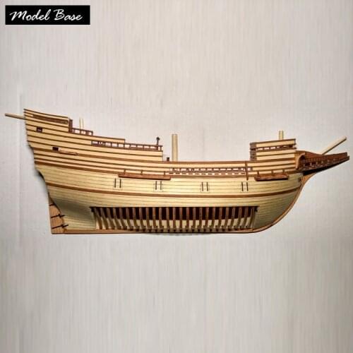 Wooden Ship Models Kits Educational Children Games Diy Kit Model 3d Wood Boats Laser Cut 1 /96 Half Hull Model Ship kit Kids Toy