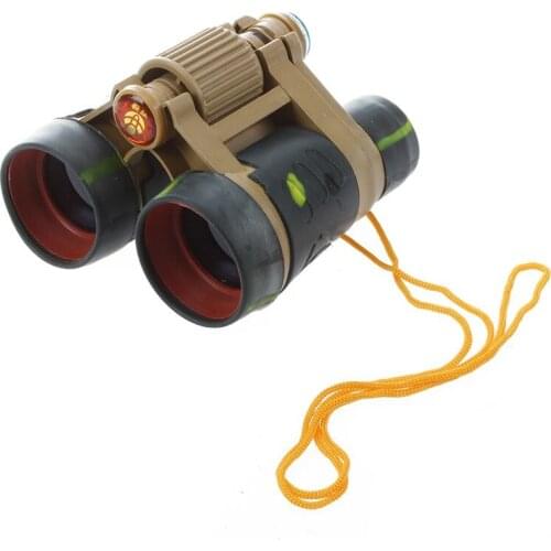 Children Kid Army Green Foldable 3X Binocular Telescope Toy