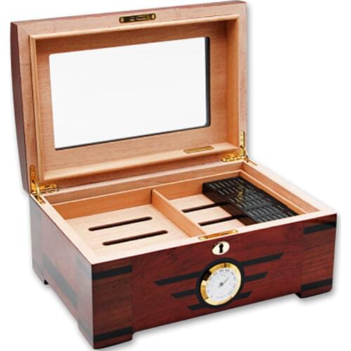 Humidor cedar wood double layer large capacity cigar moisturizing case/box/cabinet CH005
