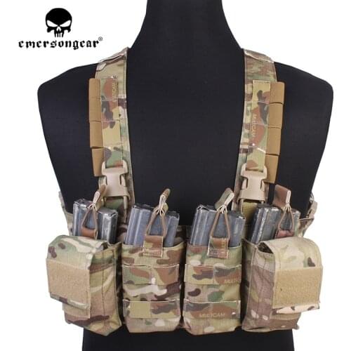Emersongear Tactical Easy Chest Rig 556 762 Magazine Plate Carrier Harness Lightweight Airsoft Combat Military Army CS Gear