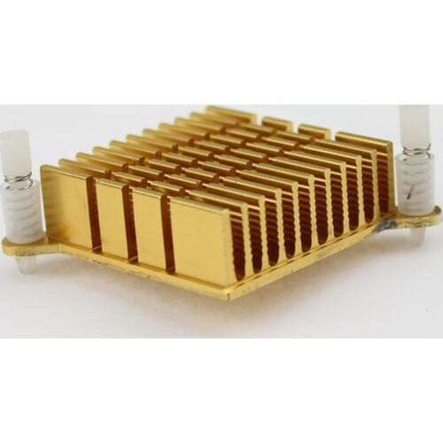 Gdstime 5 pcs Golden North Bridge 40x40x13mm Cooler Cooling Aluminum Heatsink Radiator 40mm For Computer LED IC Chip CPU