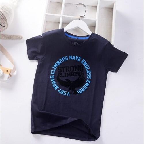 100% cotton quality teen boys t-shirts summer kids tops graphic tees childrens clothing breathe fabric