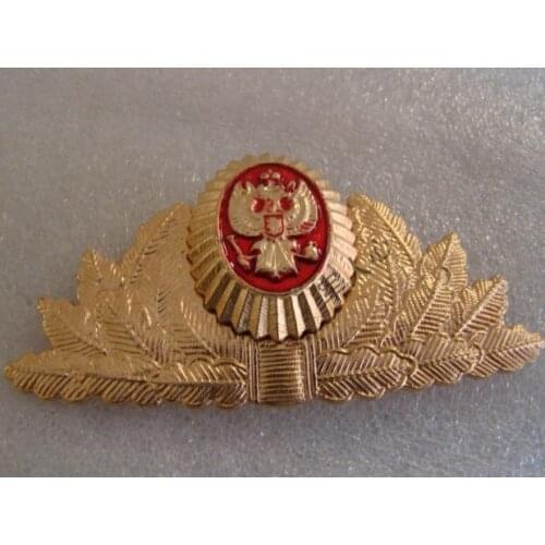 RUSSIAN SOVIET USSR MILITARY METAL CAP HAT BADGE COCKADE
