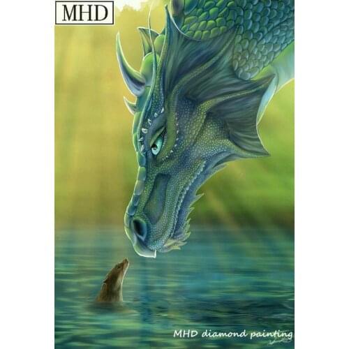 DIY Diamond Painting Kit Dragon Icon for Home Decor 3D Diamond Embroidery Room Decor Gift 30x50cm