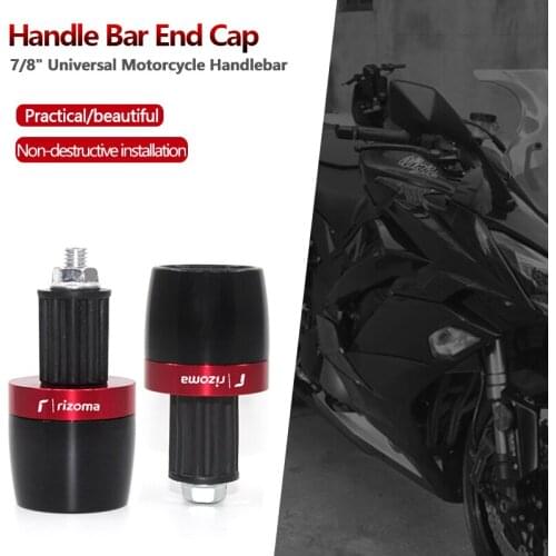 Handle Bar Ends Grips Universal for Honda Ducati Yamaha Kawasaki 7/8" 22mm Motorcycle Handlebar Counterweight Plug Slider