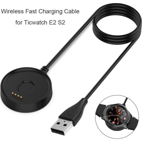 New 100cm USB Smart Watch Fast Charger Cradle Dock Cable Charger Smart Watch Magnetic Charge for Ticwatch E2/S2