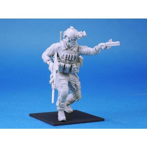 New Unassembled 1/24 US NAVY SEAL soldier Resin Kit DIY Toys Unpainted kits