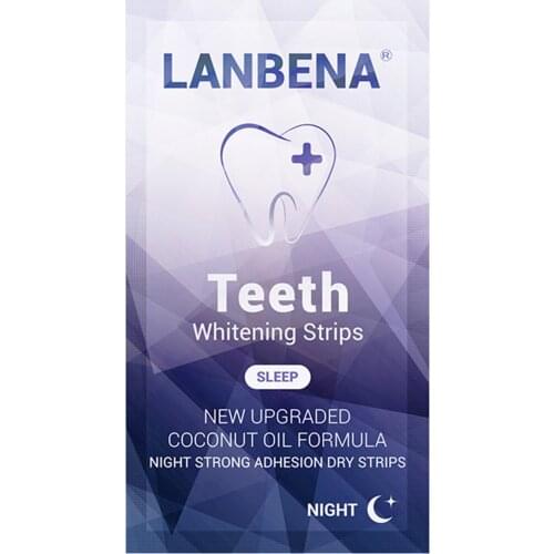 20 Teeth Whitening Strips Fast-Result Whitening strips Non-Sensitive Day/Night/Bamboo Charcoal Style for Tooth Whitening