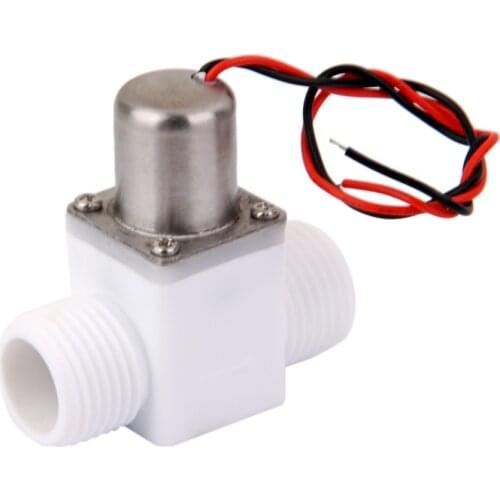 Plastic Toilet Closestool 20mm Male Thread Bi-stable Pulse Solenoid Valve