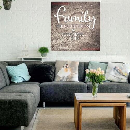 Family diy diamond painting full square 5d diamond embroidery full set family love diamond mosaic sale decor home wall sticker
