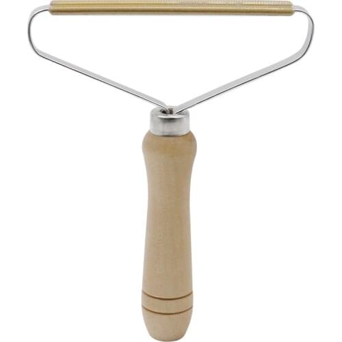 Dry cleaning shop special scraper hand hair ball machine cashmere wool brush pure copper double-head brush