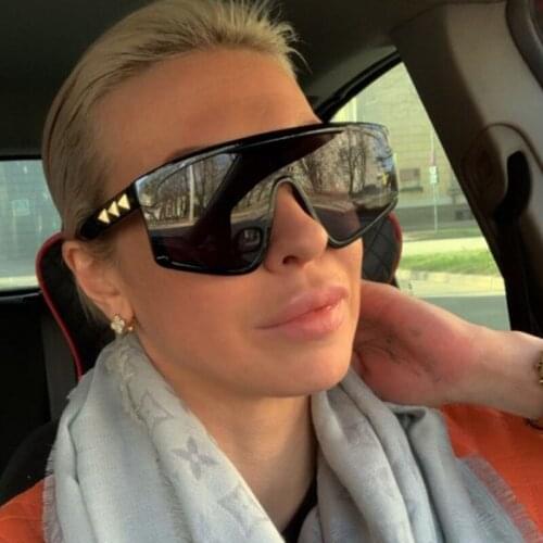 Oversized sunglasses 2020 trend vintage shades glasses fashion brand designer pilot sunglasses ladies uv400 eyewear