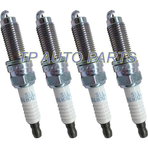 4 PCS Laser Iridium Spark Plug For Hon-da Acu-ra OEM 12290-R48-H01 ILZKR7B-11S 12290R48H01 ILZKR7B11S