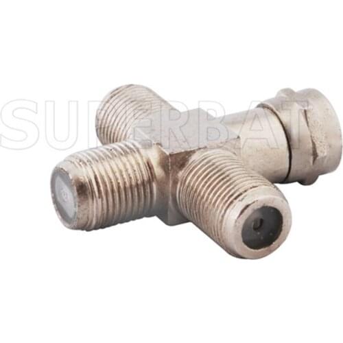 Superbat 5pcs F Adapter F Plug to Jack to Female to Jack + Type RF Coaxial Connector