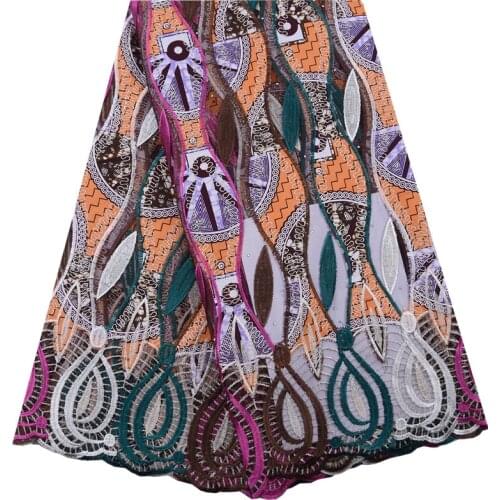 Tulle Embroidered African Lace With Wax Lace Fabrics High Quality Nigerian French Lace With Stones Wax Cord Lace Fabric 1779