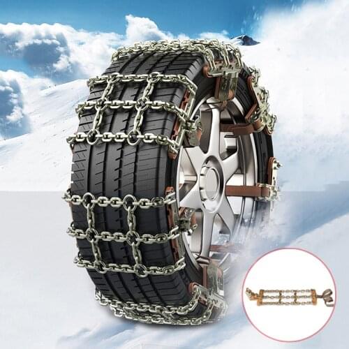 Universal Steel Truck Car Wheels Tyre Tire Snow Ice Chains Belt Winter Anti-skid Vehicles SUV Wheel Chain Mud Road Safe Safety