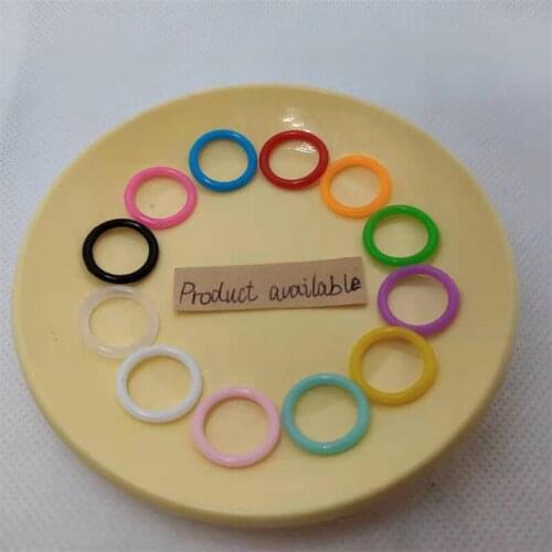 30pcs 16x2mm Environmental Protection O-Ring Seal Ring Jewelry Accessories Diy Sunglasses Chain Connector Non-Slip Silicone Ring