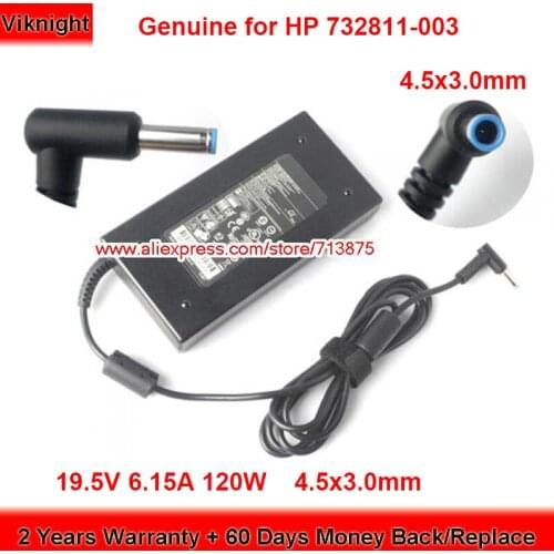 Genuine 732811-003 120W Charger 19.5V 6.15A AC Adapter for HP Envy 17-J092nr ENVY15 15-J013TX J015TX HSTNN-LA25 Power Supply