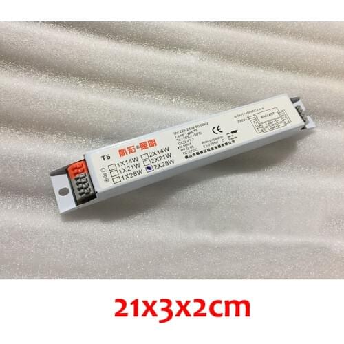 1Pc 220-240V AC 28W T5 Fluorescent Lamp &amp Neon Lamp Electronic Ballast 2 Outputs 50/60HZ