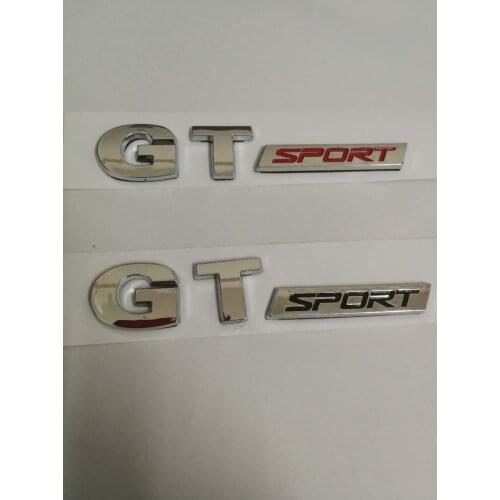 1X 3D ABS chrome sliver black red GT SPORT GTSPORT for Polo Passat Golf 5 MK5 Edition Emblem Badge autocar Sticker