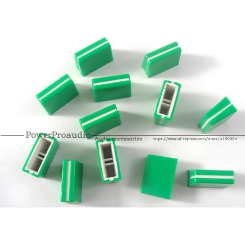 21pcs/lot Channel Crossfader potentiometer Fader Cap Knob For PIONEER DJM-250 350 400 600 700 800 Mixer green color