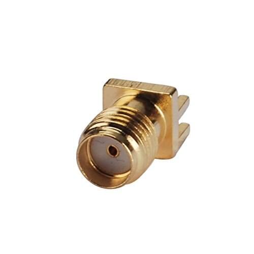50 pcs brass SMA female jack solder PCB clip edge mount RF connector adapter
