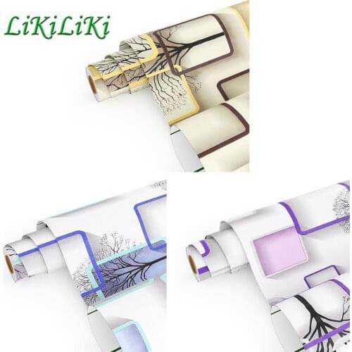 Abstract Geometric Wallpaper Grid Self Adhesive Easy Peel And Stick Contact Paper For Wall Renovation Furniture Stickers Film