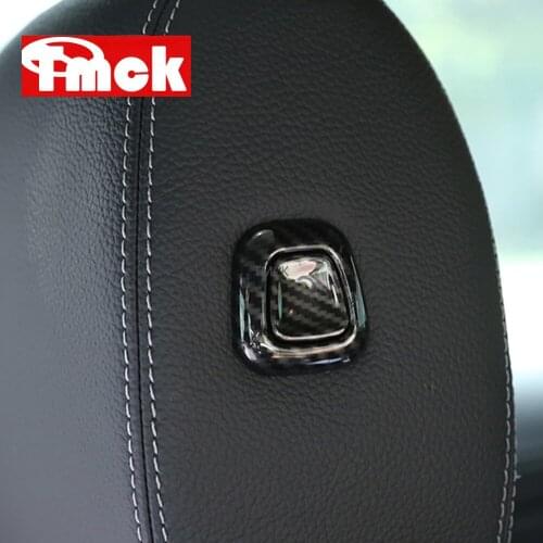 4PCS ABS Chrome Car Accessories Seat Headrest Lifting Adjusting Button Cover Trim For Mercedes Benz A Class W177 A180 A200 2019