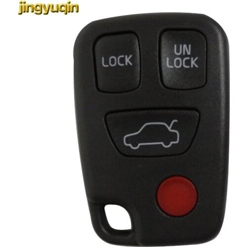 Jingyuqin 10PS 3 +1 Buttons Replacement Keyless Remote Shell Key Case Fob For Volvo S40 S60 S70 S80 S90 V40 V70 V90 XC70