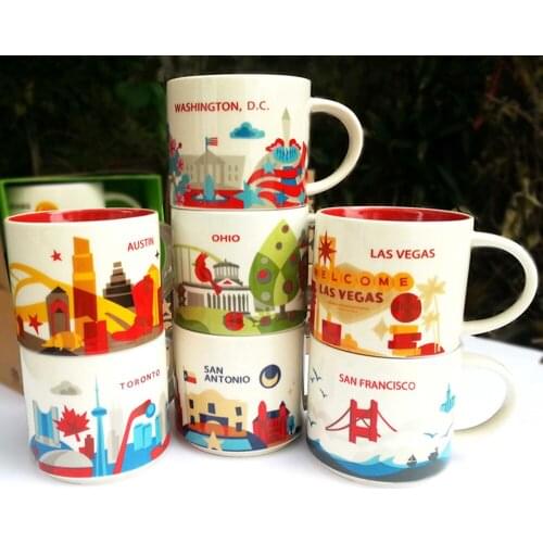 Classic Coffee Mug Coffee Cup Mermaid Pattern Milk Cups Novelty Gifts Ceramic Milk Tea Cups buck Standard KC5150 City of mug
