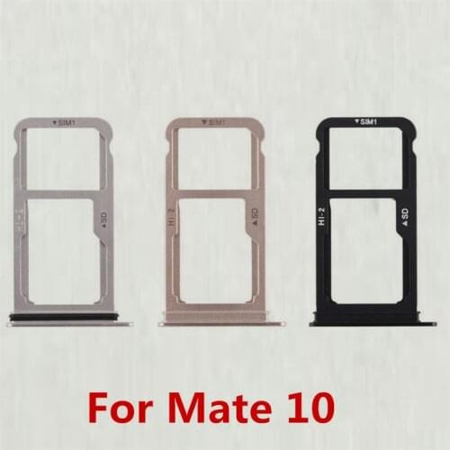50pcs/lot SIM Card Tray Holder Slot Adapter Replacement Parts For Huawei Mate10 Mate 10